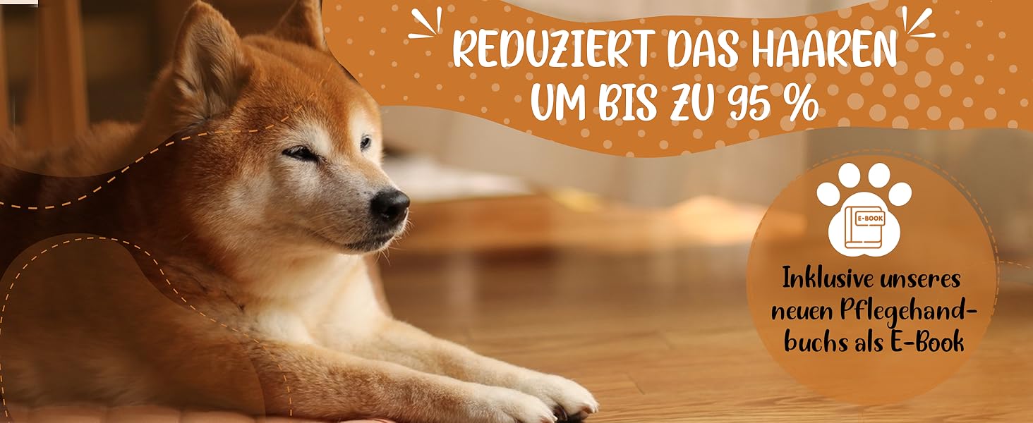 Двостороння щітка для собак та котів 2в1: щітка для підшерстка та гребінець для видалення підшерстка та ковтунів, бамбук, розмір M-L + E-book