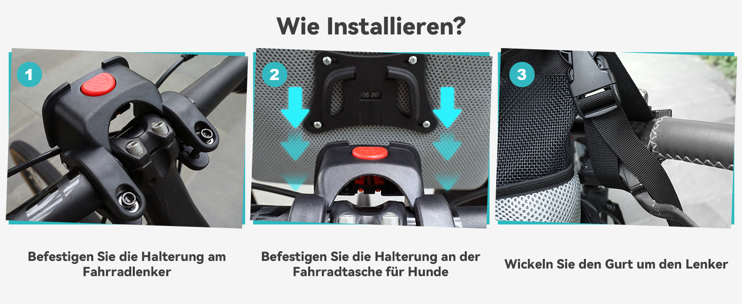 Корзина для собак на велосипед до 3 кг з адаптером для керма Φ53 мм, переноска для собак, рюкзак, автокрісло з сітчастими вікнами, водонепроникне сидіння, підходить для цуценят