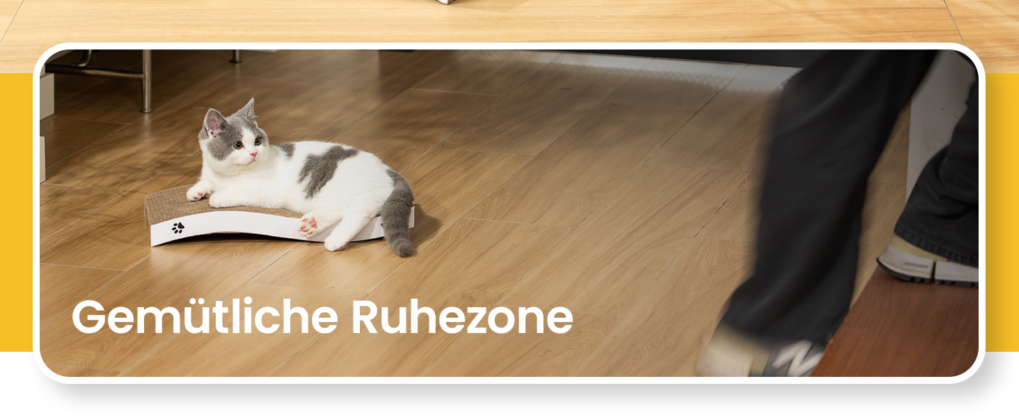 Котячий когтетоп з коробкою та 4 змінними шарами когтеточки - великі меблі для котів з міцного гофрокартону, двосторонні когтеточки з наклейками DIY - лежанка для котів у квартирі, захист меблів, великий розмір