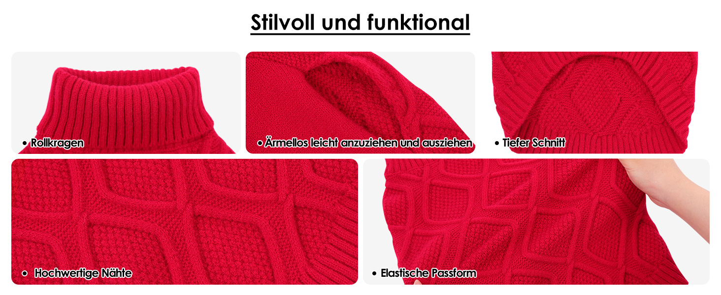 Світер для собак Konvinit, великі породи, зимовий, теплий, блакитний. XS-2XL, для Чихуахуа до Лабрадора, також для Такс. Об'єм грудей L: 53 см