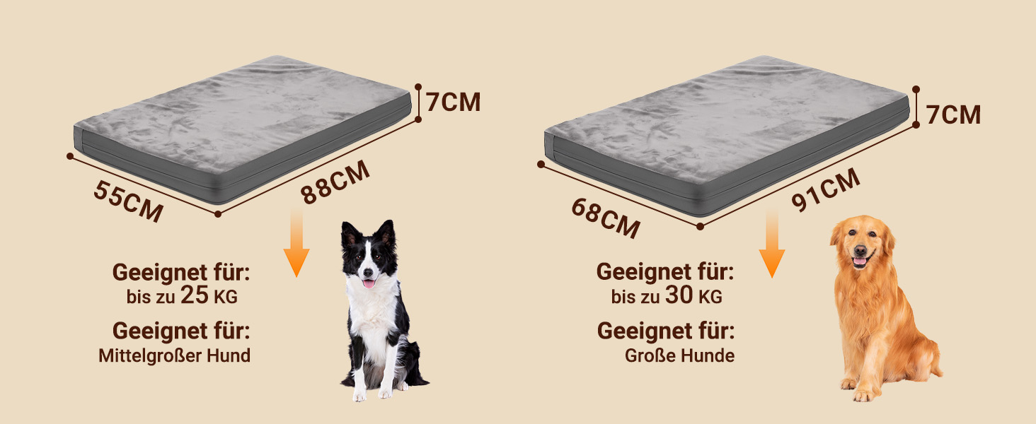 Ортопедичний лежак для собак Grosse Hundesofa: м'який та зручний, еліптичний, водонепроникний, антиковзкий, стійкий до укусів, лежанка для собак, подарунок для любителів тварин (XL-88)