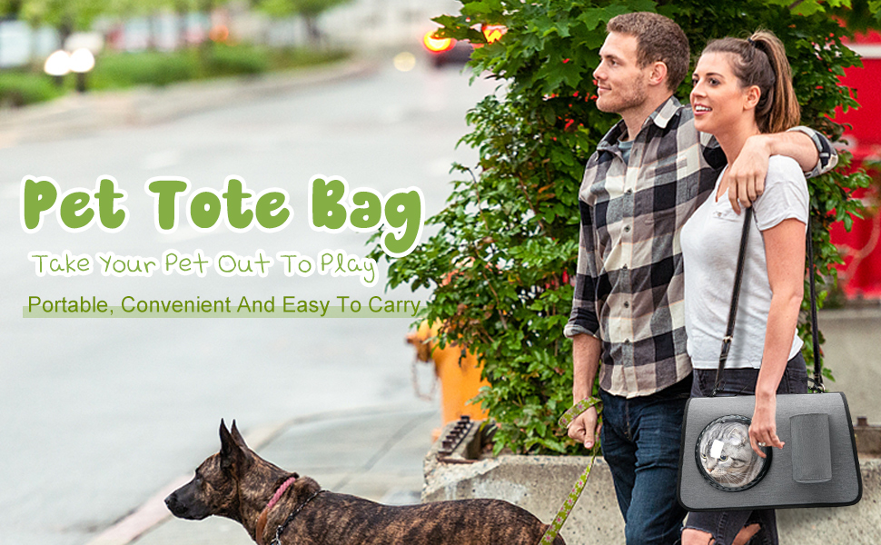 PETCUTE Транспортна сумка для собак та котів, складана, дихаюча, з регульованим плечовим ременем, знімний килимок, схвалена авіакомпаніями, чорна