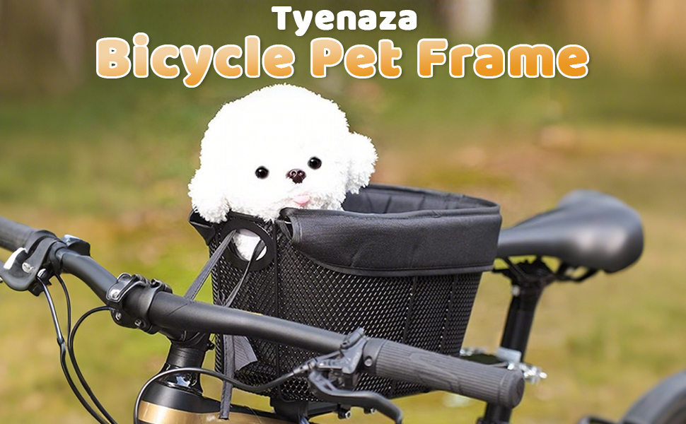 Складаний кошик для собак, м'який велосипедний переносник, знімний передній кошик, велосипедний переносник для котів та собак (чорний)