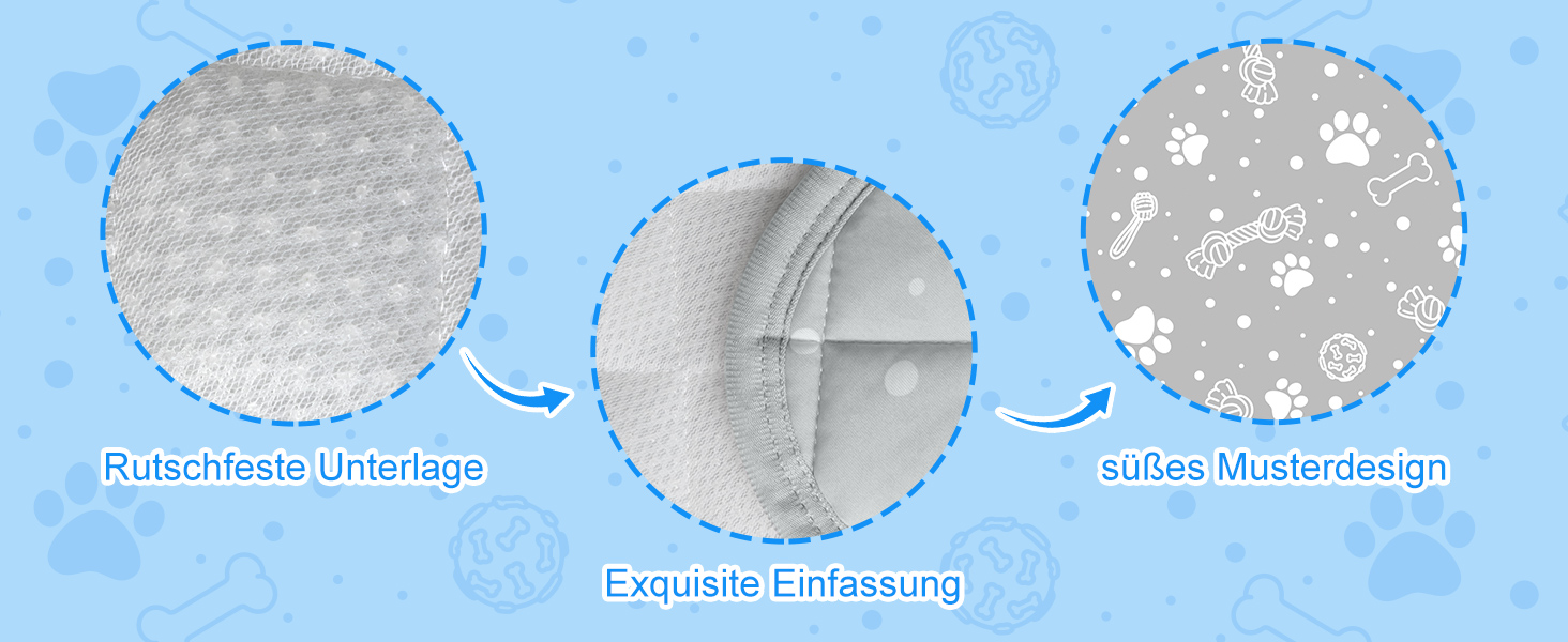 Кühlmatte для собак та котів MH MYLUNE HOME - термохромна охолоджуюча килимок, самоохолоджуюча, не слизька, водопоглинаюча, портативна, сіра, 110x80 см