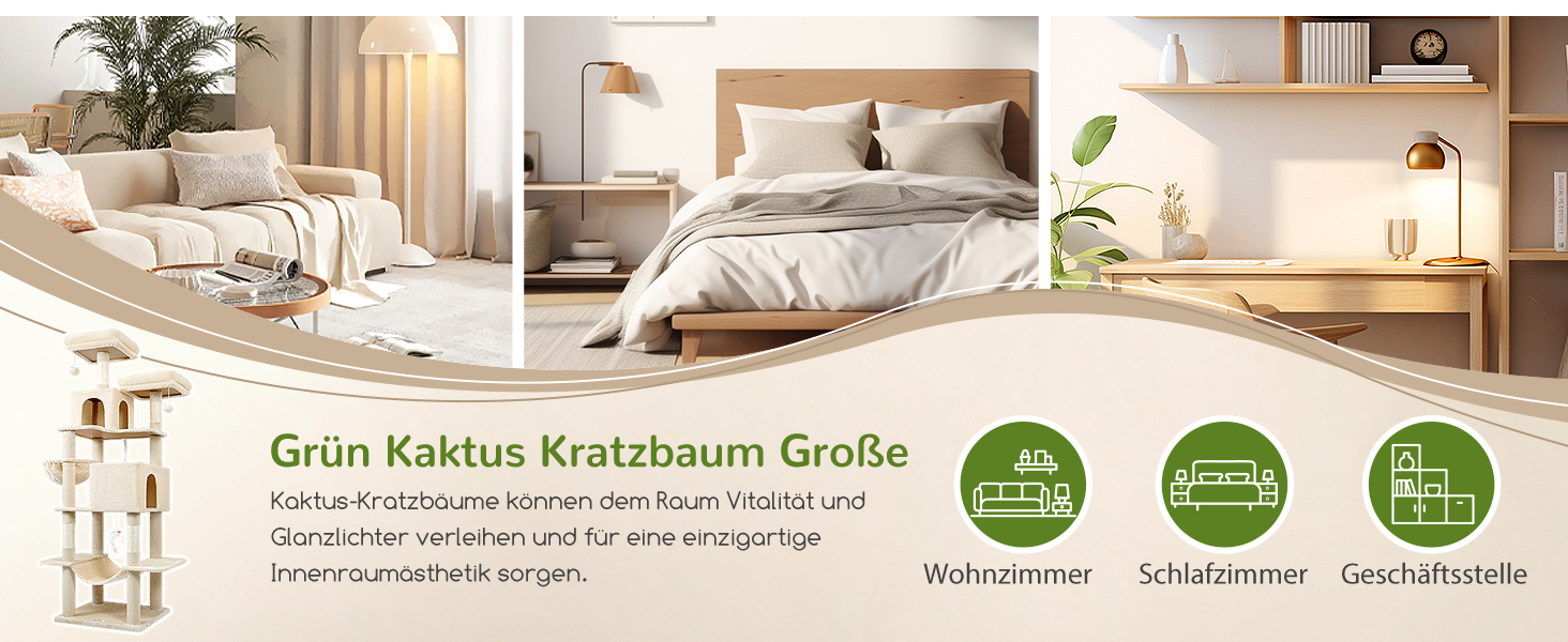 Котячий будиночок Globlazer Kaktus XXL 195 см: будиночок, лежанка, гамак, когтеточка для котів