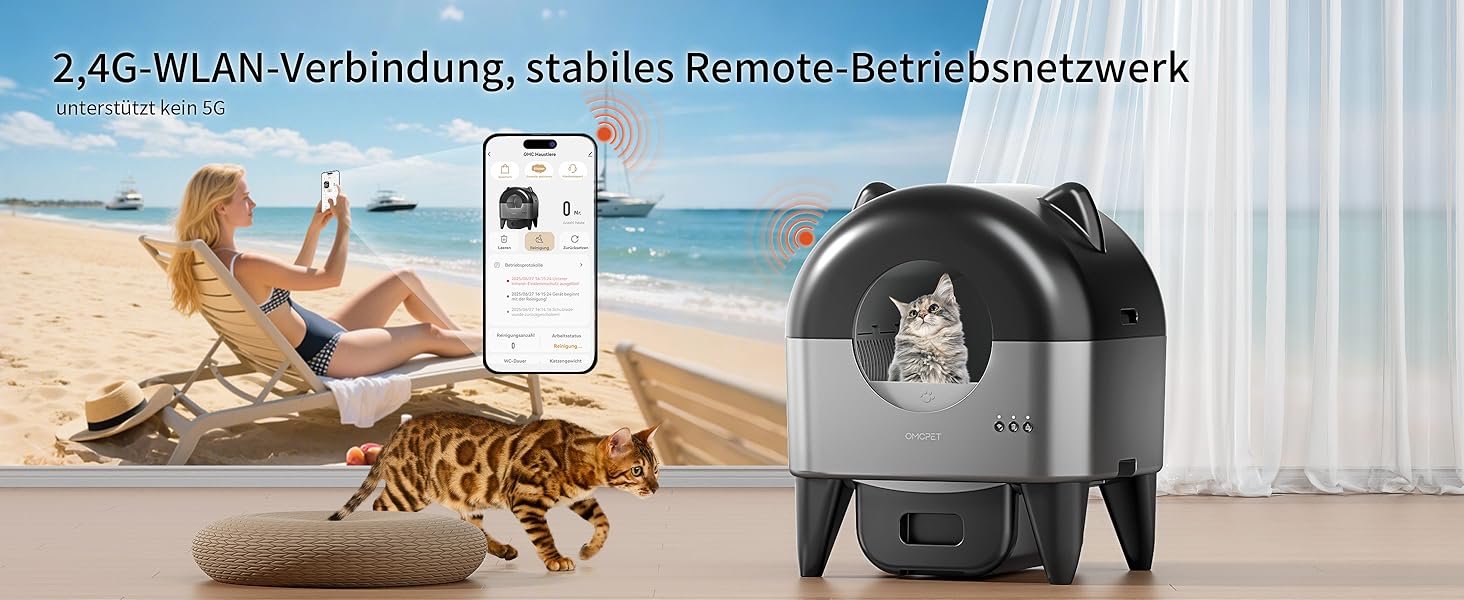 Автоматичний лоток для котів Katzenklo 110л, для кількох тварин, з дезодорацією та додатком