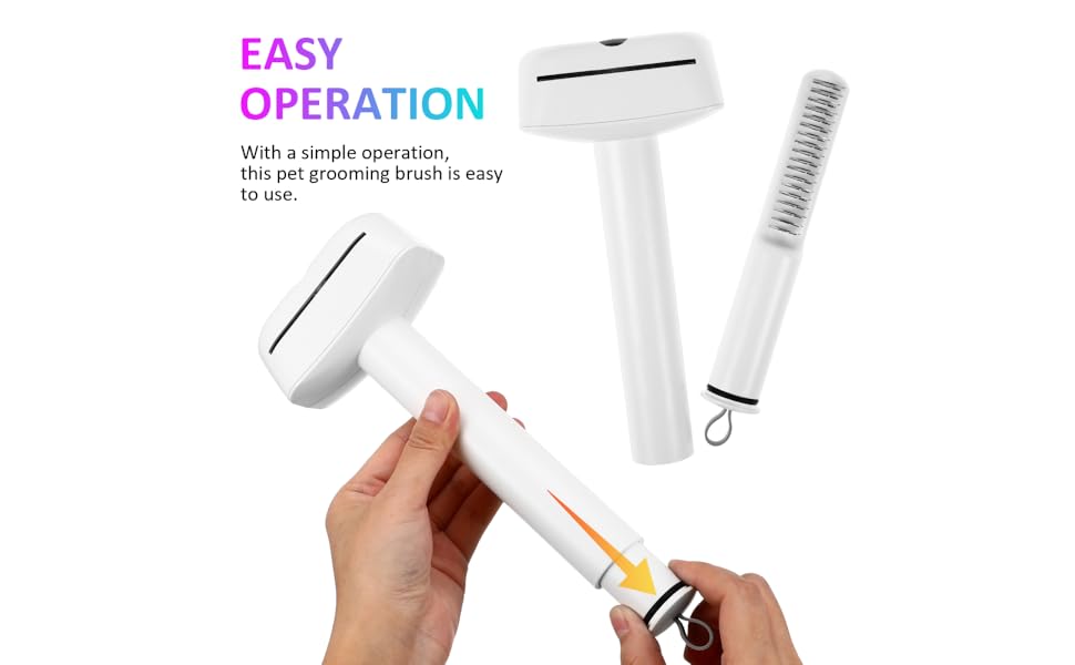 Перекладена та переписана назва: Щітка для собак та котів, щітка від линяння, 2 шт., фешенельна, для грубої шерсті, для догляду за шерстю, м'яка, для маленьких собак та котів, з м'яким наконечником