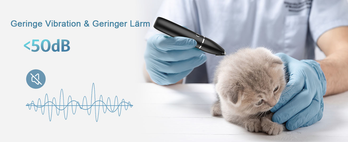 Триммер для обрізки кігтів собак з керамічним лезом - IPX7, USB, безпечний, тихий, чорний