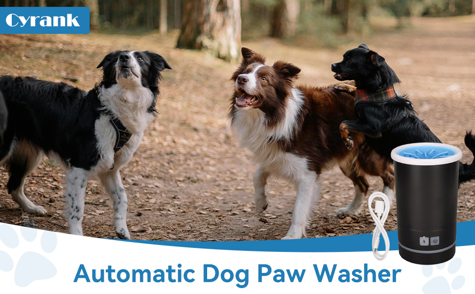 Автоматичний мийка лап для собак, електричний мийник лап, портативний мийник лап, мийка лап для собак маленьких, середніх та великих порід