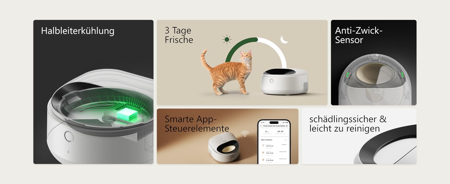 Автомат для котячого вологого корму PETLIBRO з напівпровідниковим охолодженням, Wi-Fi, керування через додаток, білий