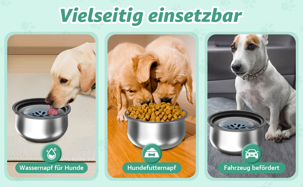 Миска для собак Loyala: велика, антипроливання, 4L, сіра