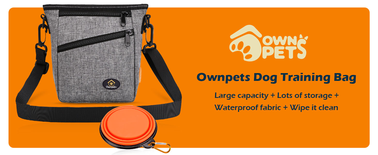 Сумка для ласощів Ownpets для собак, сумка для дресирування, зручна та функціональна, сіра