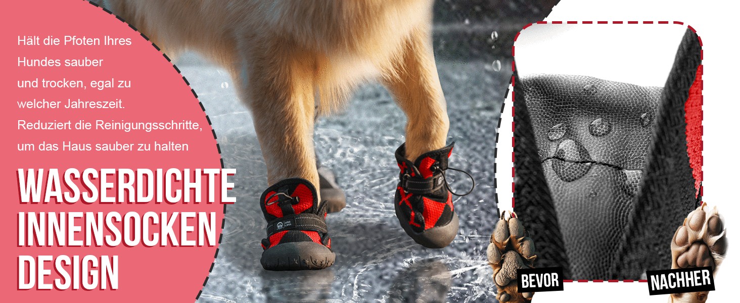 Взуття для собак Arblina Outdoor: водонепроникне, з регульованою застібкою, захист подушечок лап, для малих, середніх та великих собак