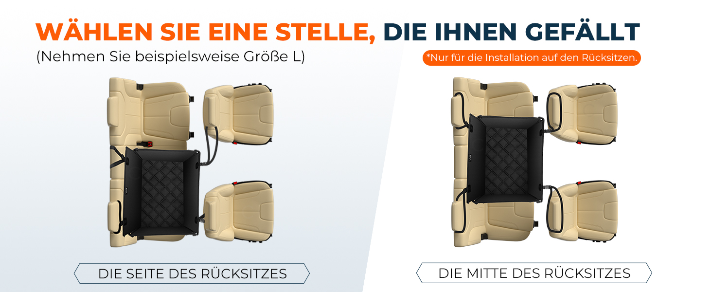 Автокрісло для собак KYG - стабільне, водовідштовхувальне, антиковзаюче, з 4 ременями, M (58x55x36 см)