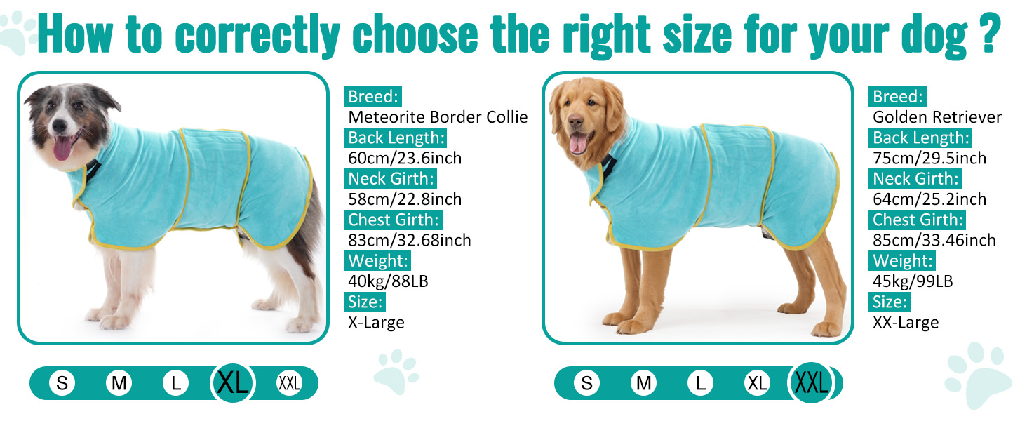 Рушник для собак Hezzuv: ультрапоглинаючий, з мікрофібри, для сушіння після снігу, для цуценят та дорослих, блакитний (S)