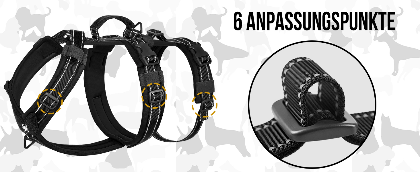 Нашийник для собак OneTigris HOUNDLOCK тактичний, чорний, M (14-27 кг)