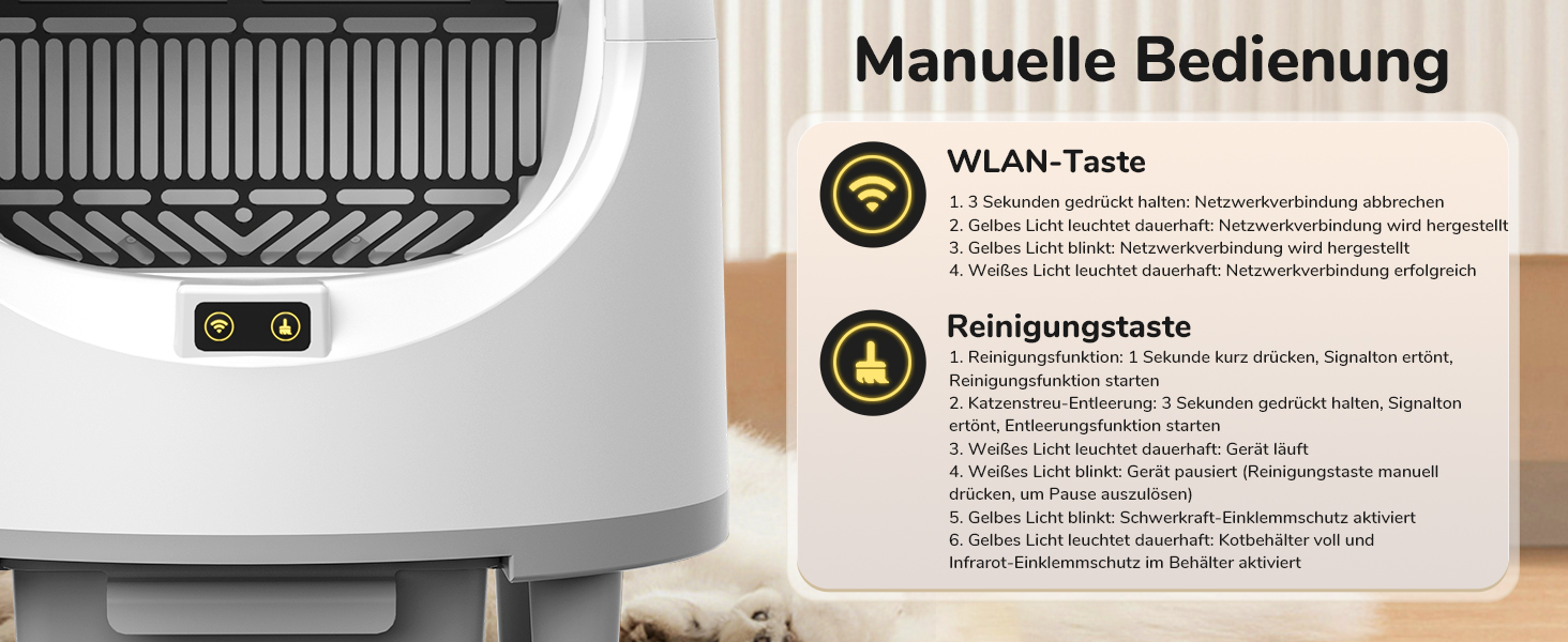 Автоматична самоочищуюча унітаз з відводом запахів, 74 л, 4 сенсори, пульт ДУ – багатофункціональна