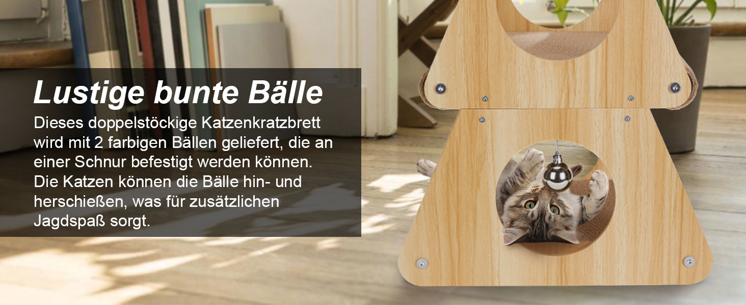 Кігтеточка Ownpets для котів, будиночок, 54 см, багатофункціональна, екологічна, стабільна, ідеальна для відпочинку та заточування кігтів