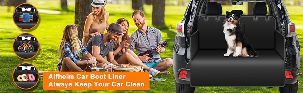 Захист для багажника автомобіля Alfheim для собак, нековзний, водонепроникний, антифлексинговий, для маленьких авто та SUV