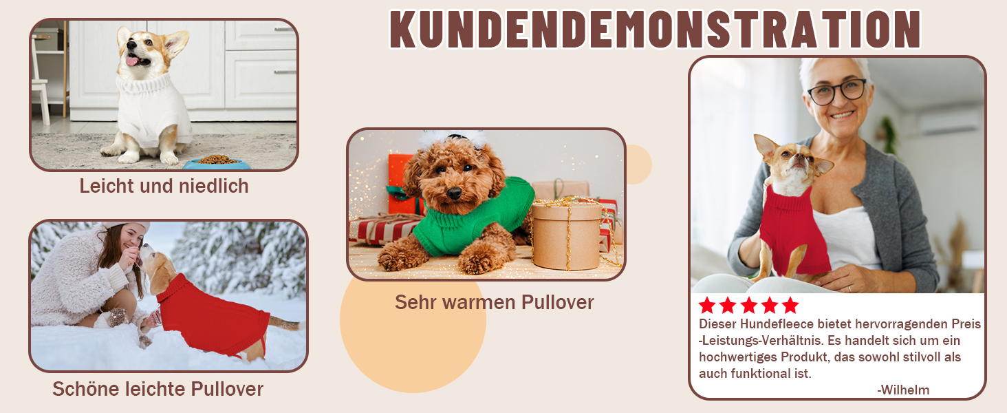 Теплий зимовий пуловер для собак - пухнастий трикотажний одяг для маленьких та великих собак, еластичний, для такс, французьких бульдогів, XS-XXL, для святкування Різдва та повсякденного використання (зелений 2XL) 2XL Зелений