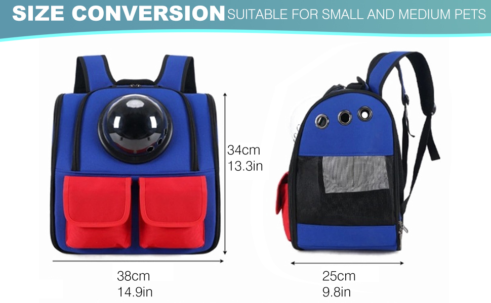 Рюкзак для кота PETCUTE, чорний, з висувною матрацом, для маленьких котів та собак, дихаючий, складаний, Oxford-Tuch