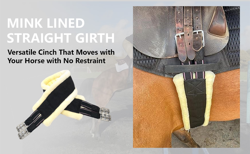 Preto гнучкий підв'яз для коней, м'яке штучне хутро/норка/фліс, міцний нейлон, анти-тертя, з підкладкою, для верхової їзди, повний комплект для поні
