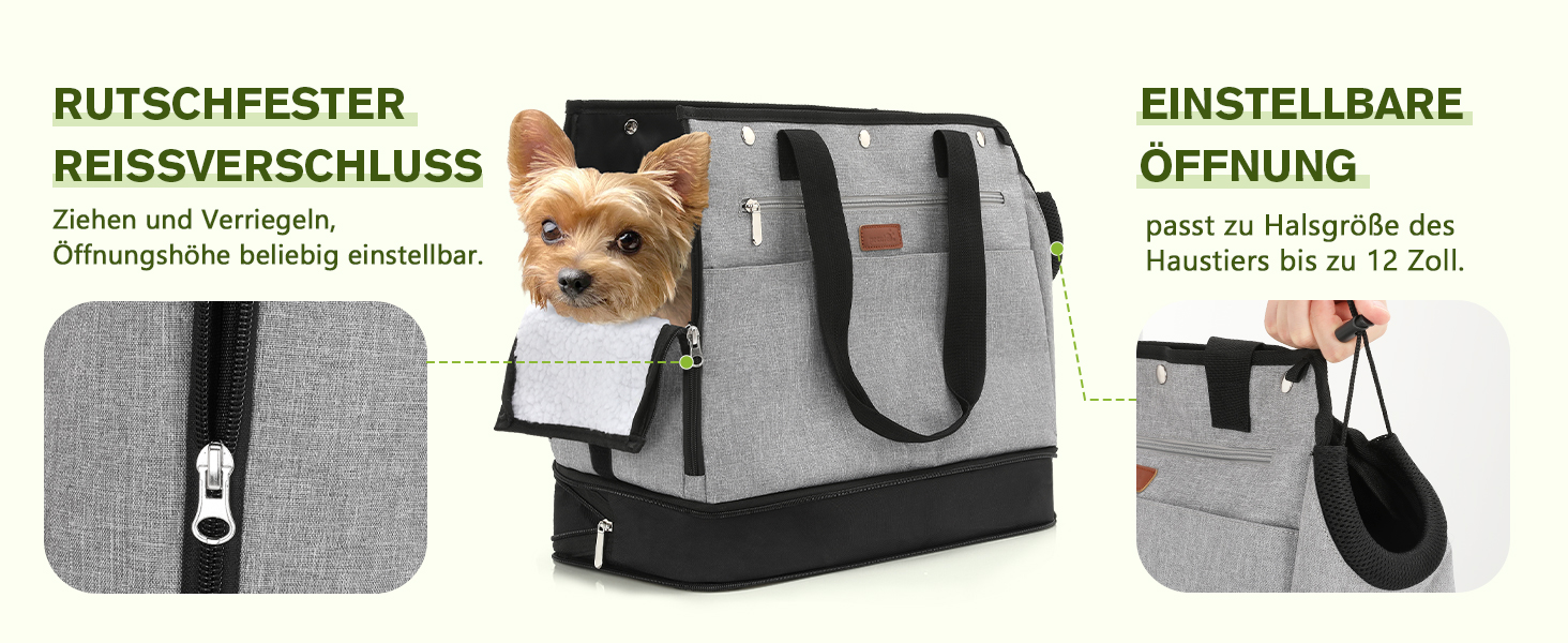 Транспортна сумка для собак Pecute, до 5 кг, регульована висота, для прогулянок, з органайзерами, легка та портативна