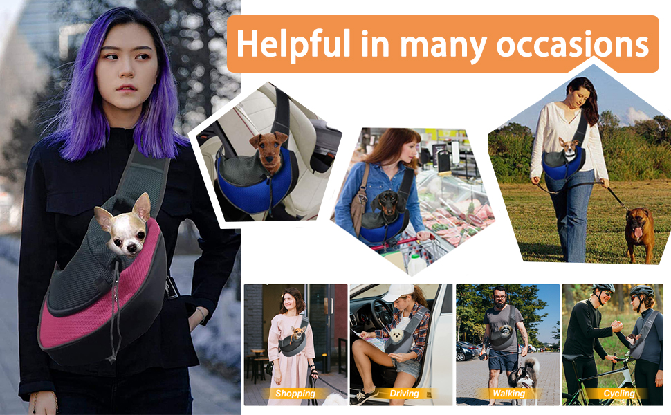 Тканинна переноска для собак та котів, S (0-2 кг), зелена