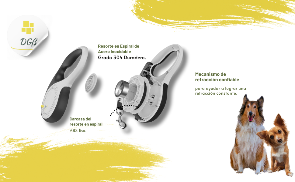 Висувна поводок для собак, 3 м, для малих, середніх та великих собак, ергономічна ручка, до 15 кг, розмір S, червоний