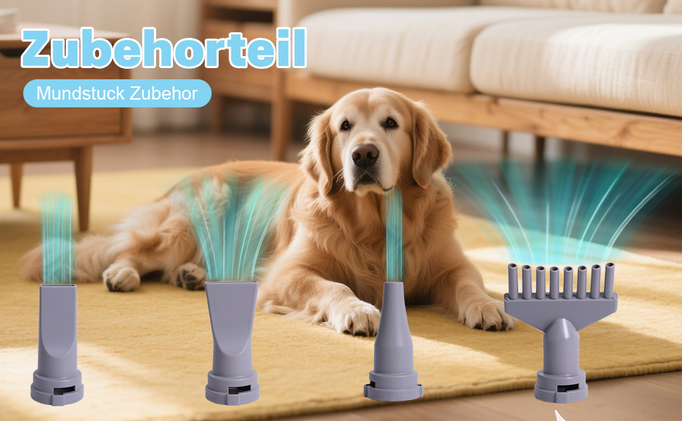 Фен для собак Kanonen-Stil, білий, 2400W, регульована потужність, 1-9 рівнів, температура 35-60°C, сенсорне керування