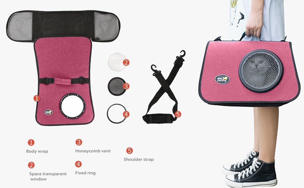 PETCUTE Транспортна сумка для кота/собаки, 41 x 25 x 27 см, складний бокс, дихаючі отвори, схвалено авіакомпаніями, темно-зелений