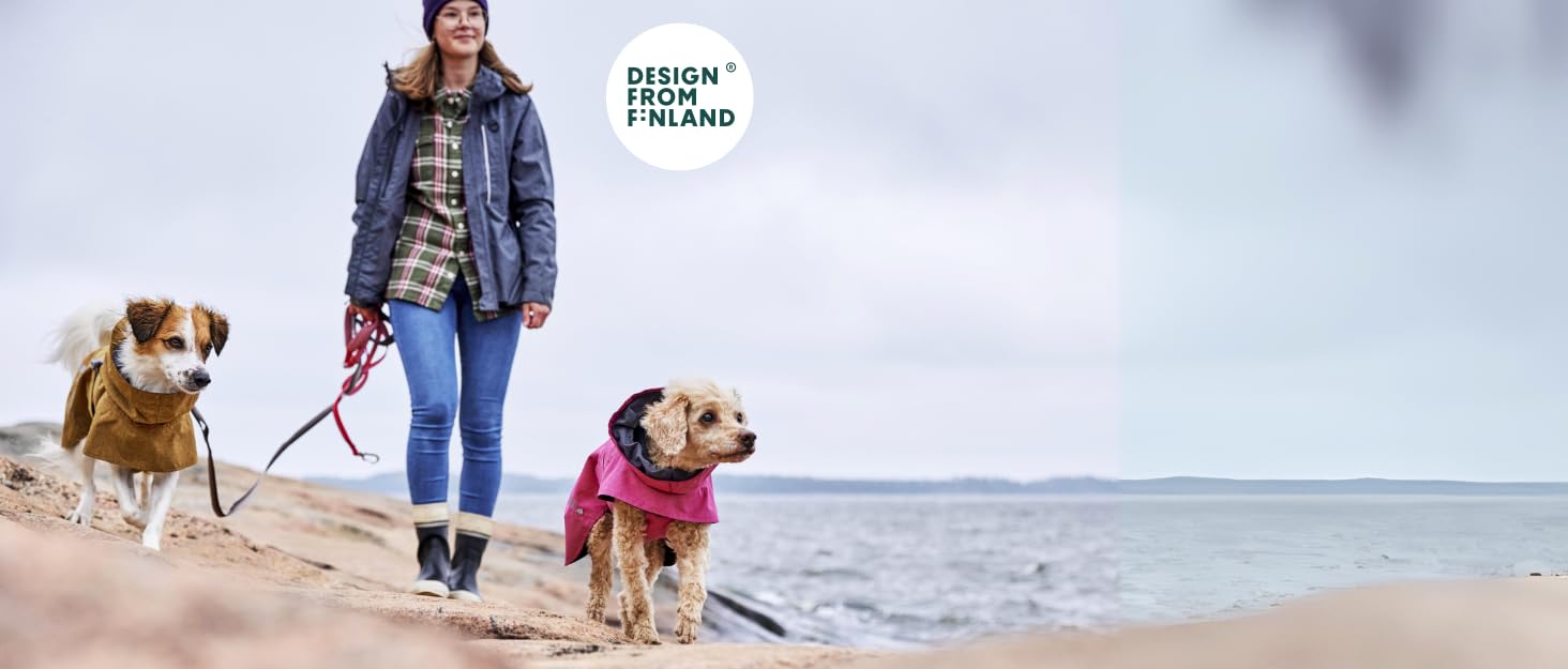 Hurtta Extreme Warmer ECO: зимовий теплий одяг для собак, куртка, 55 см, Коричнево-апельсиновий