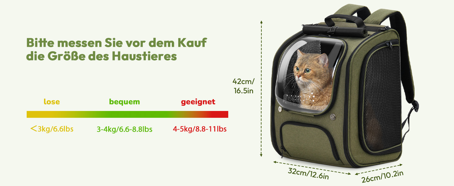 Рюкзак для кота Pecute з сіткою, дихаючий рюкзак-переноска для собак і котів, сірий (42*32*26 см)