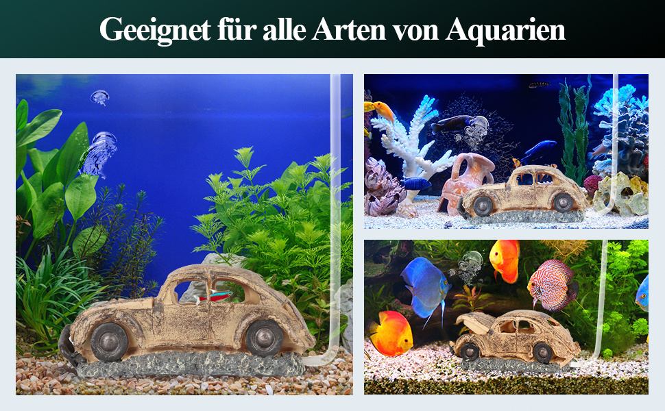 Декорації для акваріума Boxtech: штучні камені та рослини з полірезину