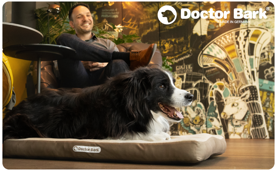 Килимок для собак середніх порід Doctor Bark - 88x60 см, сірий, миючий, м'який, плюшевий