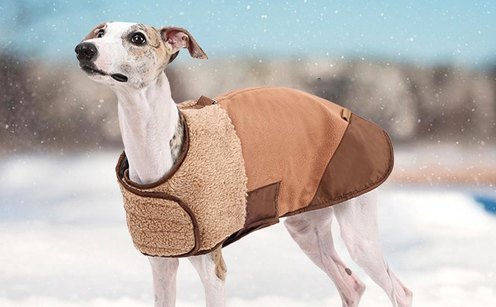 Зимова куртка для собак - вітронепроникний флісовий халат, регульована, обтисла одяг, м'яка, тепла, зручна екіпіровка, придатна для прання в машині, захист під час прогулянок на вулиці | Для маленьких, середніх та XL
