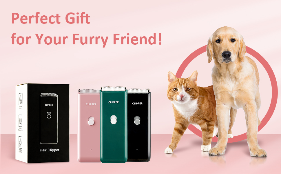 Професійний набір для догляду за шерстю домашніх тварин Cussity, водонепроникний, перезаряджається, для цуценят, кроликів, котів, зелений