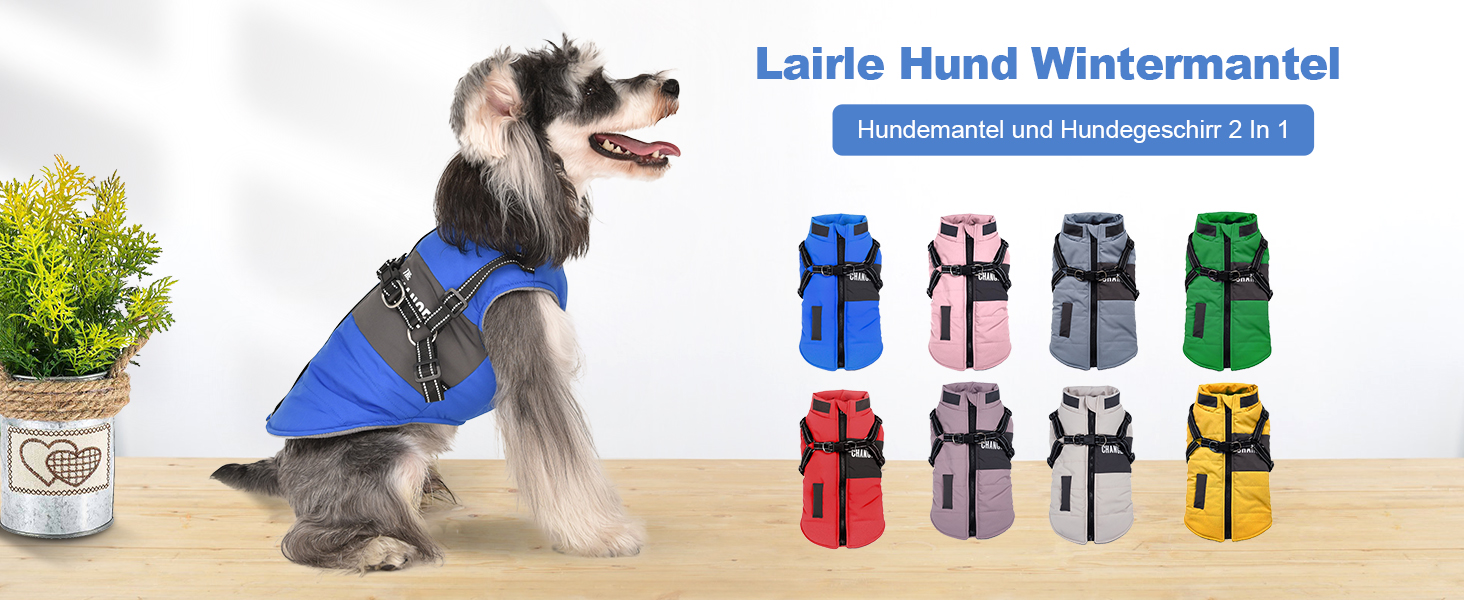 Теплий зимовий одяг для собак: куртка, жилет, плащ для маленьких та середніх порід, рожевий