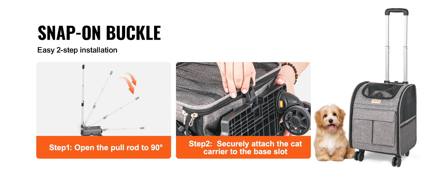 Тролей для собак VEVOR, складний, до 8,1 кг, сірий. Зручний рюкзак-переноска для тварин з 5 кишенями. Ідеально для подорожей та прогулянок