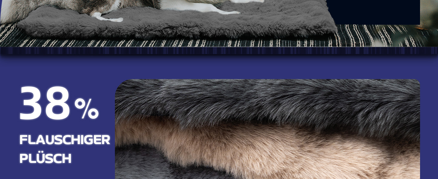 М'яке ліжко для собак Mora Pets: зручна та миюча підстилка-матрац для маленьких, середніх та великих собак, 91 x 60.5 см, темно-сірий