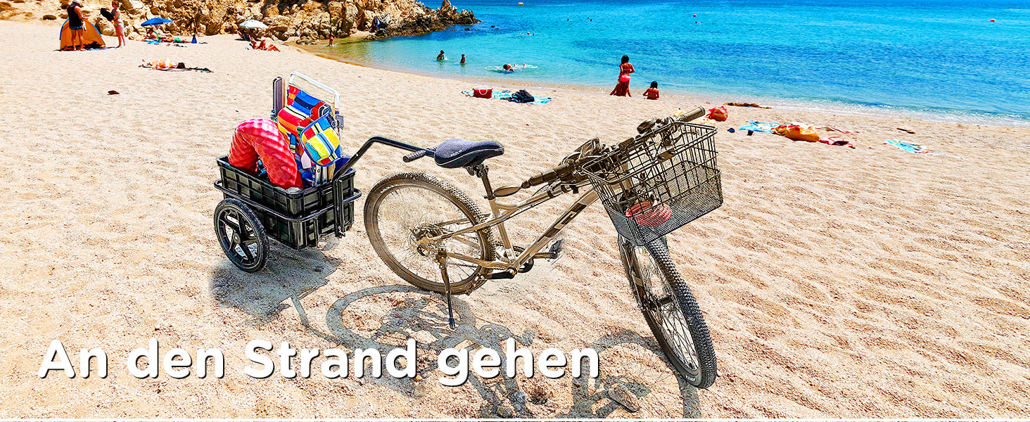 Причіп для велосипеда HOMCOM з тентом, вантажопідйомність до 40 кг, 144 x 59 x 80 см