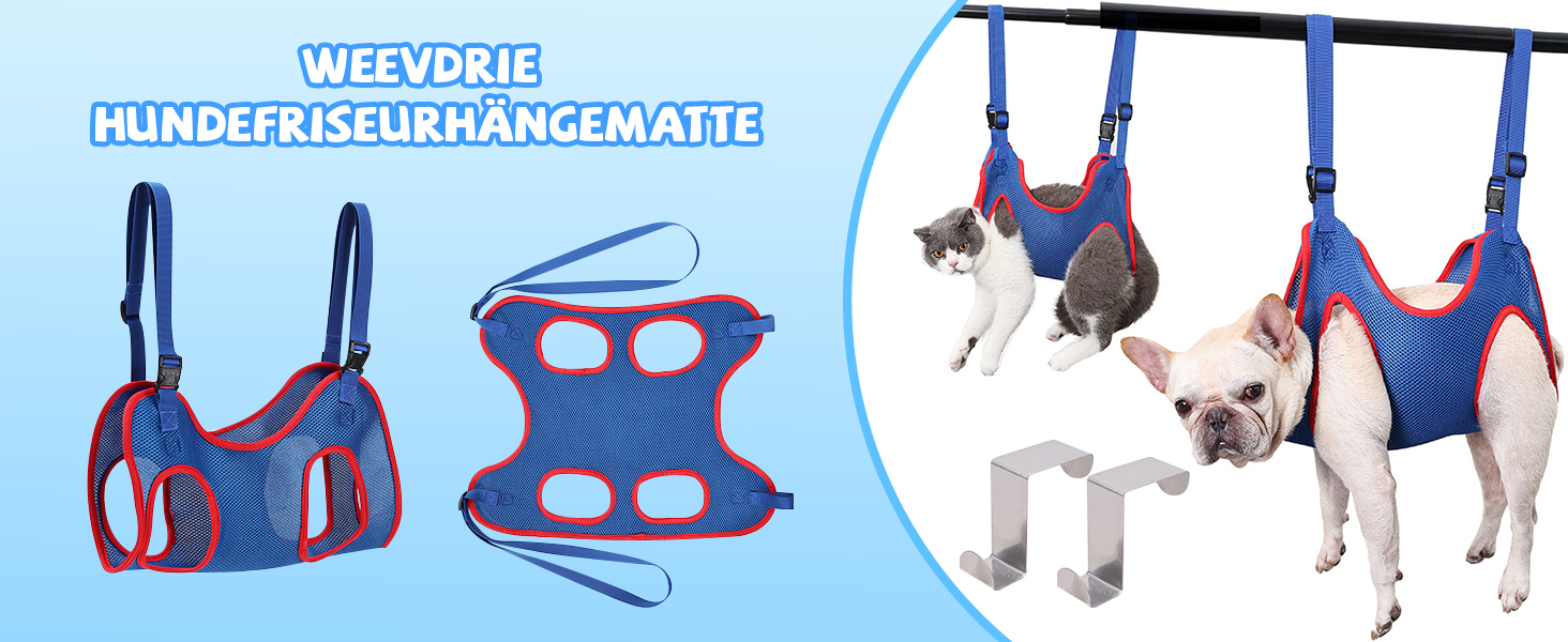 Гамак для грумінгу собак та котів, пристрій для грумінгу та стрижки нігтів, 6-10 кг