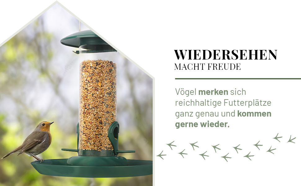 Пташник для диких птахів WILDLIFE HOME XL - годівниця для птахів, стійка до погодних умов, для саду та балкону