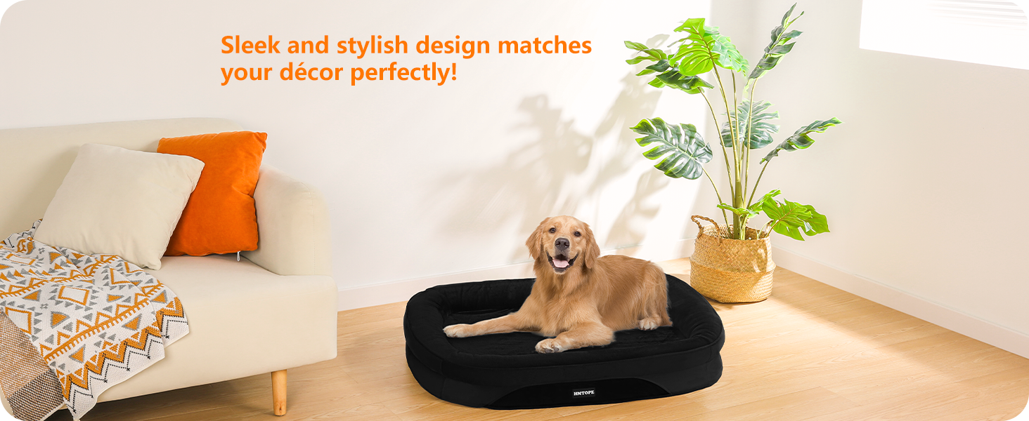 Ортопедичне ліжко для собак, диван-лежанка з валиком для шиї, кошик для собак з неслизьким дном, знімний та пральний, середні та великі породи, 106 x 79 x 17 см, оливковий колір