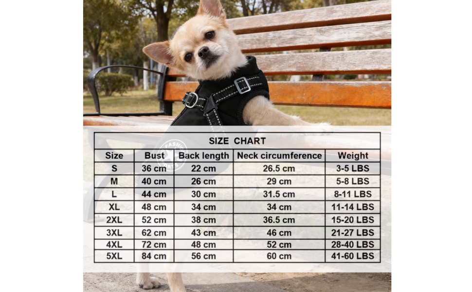 Зимовий одяг для собак з шлейкою, 3-в-1, водонепроникний, вітронепроникний, теплий та зручний. Підходить для собак та котів маленьких, середніх та великих порід (Чорний, 5XL)