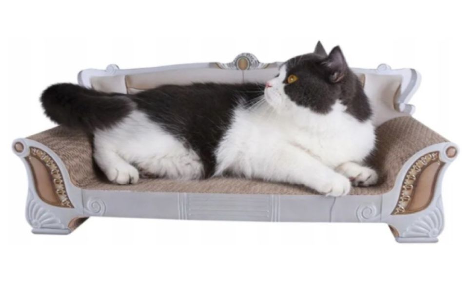 Драбина-кіготь для котів з картону, форма дивана - кіготь для котів, іграшка для котів, проста збірка, 52 x 23 x 22 см