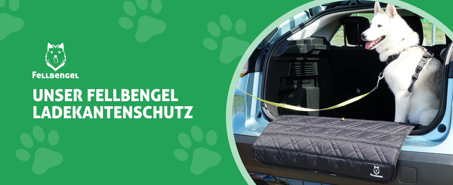 Захист краю багажника для автомобіля: міцний кріплення на липучці + гачки, захист для собак, килимок у багажник, захист краю багажника, ідеальна посадка, міцний матеріал, чорний колір