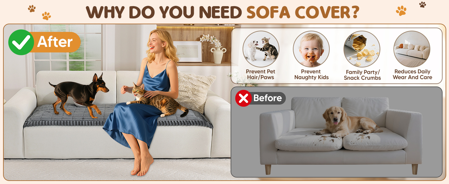 Плед на диван для собак, фланелевий, 70 x 180 см, темно-сірий. М'який, антиковзаючий, для захисту дивану, машинне прання