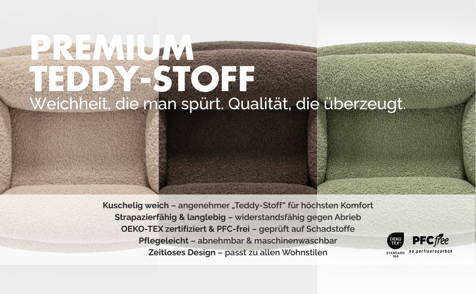 PAW WOW Sven: Ортопедичне ліжко для собак | З м'якої тканини-тедді | Для маленьких, середніх та великих собак (Оливковий, 80x60 см)