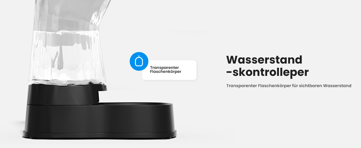 Автоматичний диспенсер води для котів та собак Gardner, 3.85L, без струму, BPA Free, гравітаційний, для середніх/великих тварин (чорний)